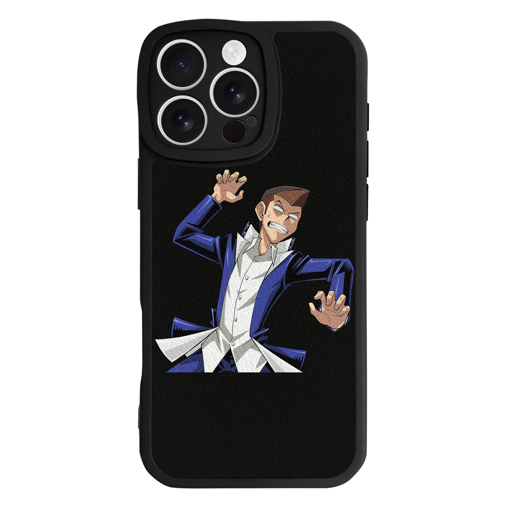 （画像用） 遊☆戯☆王 Yu-Gi-Oh! 【iPhone 16シリーズ対応】シリコンスマホケース（レザー調） 材質：シリコン